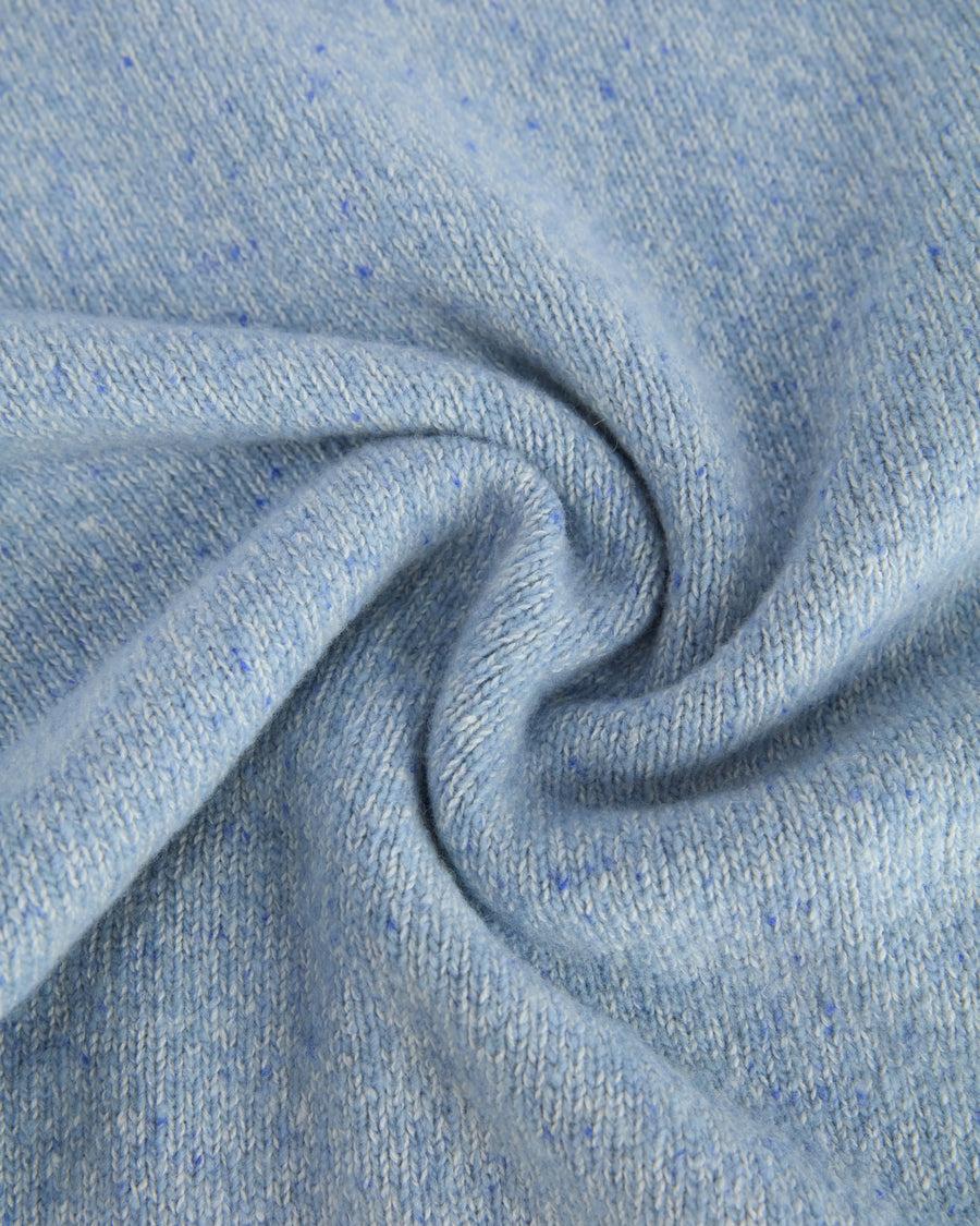 Scaglione ROUND NECK RAGLAN TWEEDMOULINE' CELESTE Sconto
