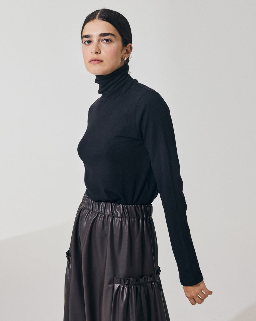 Scaglione TURTLENECK BASIC CASH/COT NERO Convenienza