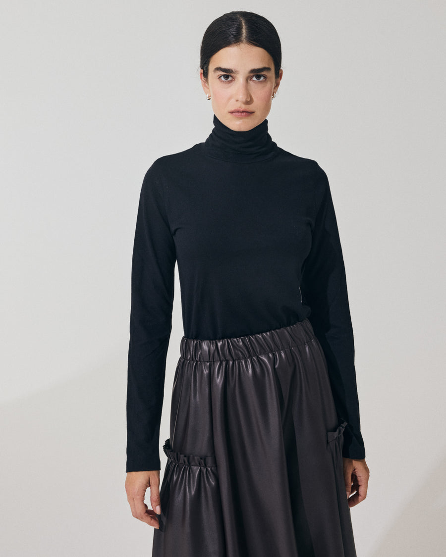 Scaglione TURTLENECK BASIC CASH/COT NERO Convenienza