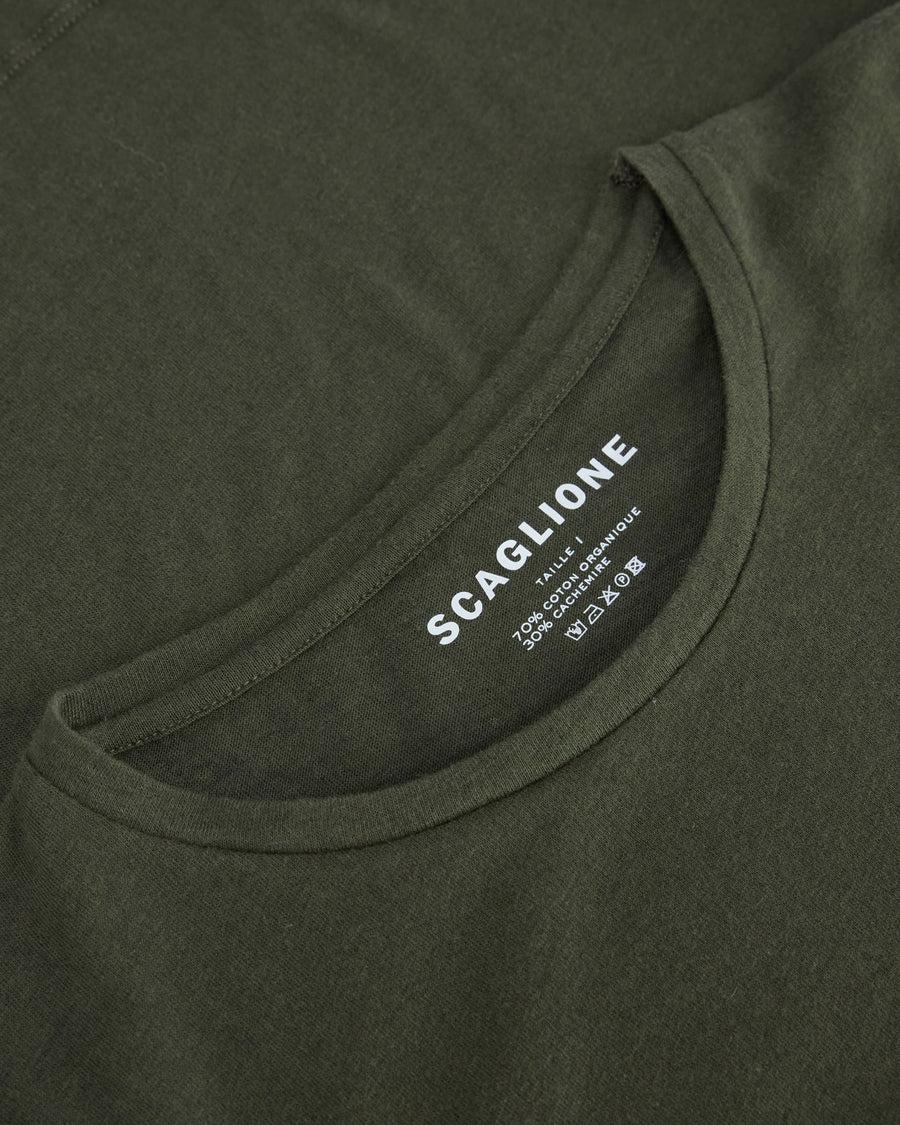Scaglione ROUNDNECK BASIC CASH/COT FOREST Outlet
