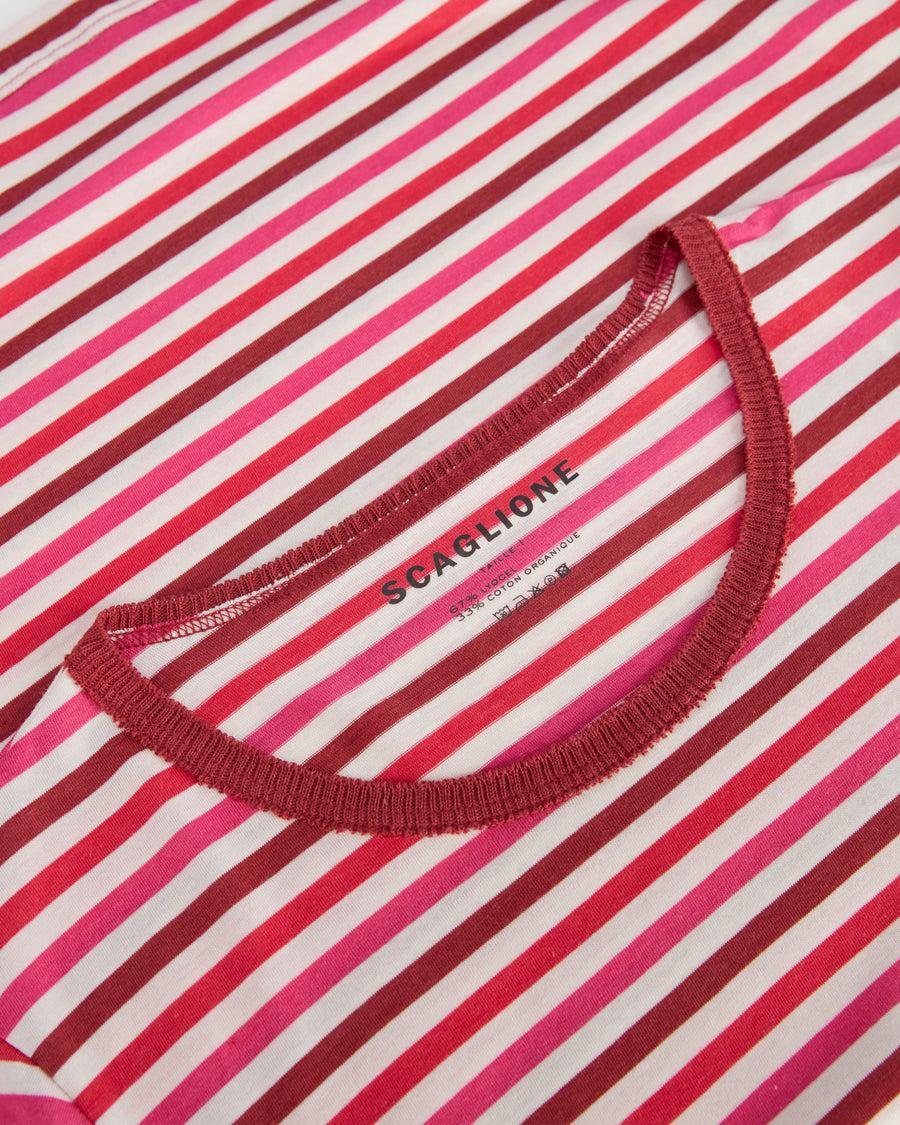 Scaglione ROUNDNECK RIGA MULTICOLOR ROSSO In Vendita