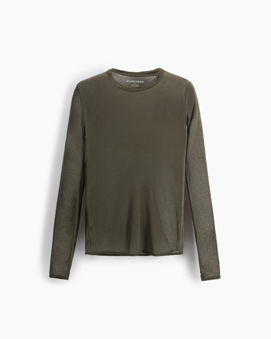 Scaglione ROUNDNECK ULTRALIGHT MICROMODAL KAKI