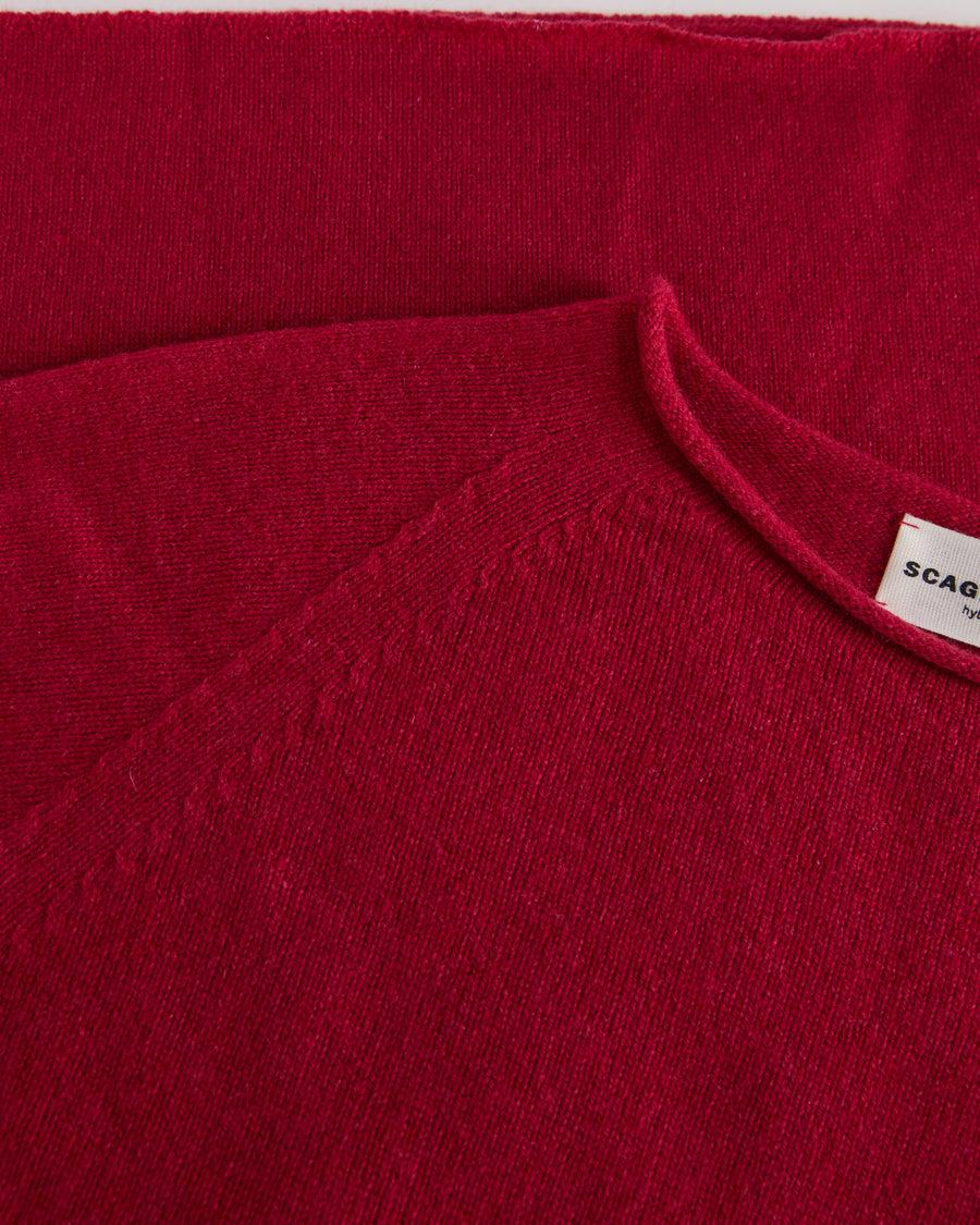 Scaglione ROUND NECK RAGLAN SEAMLESS HYBRID CASHMERE MAGENTA 2025