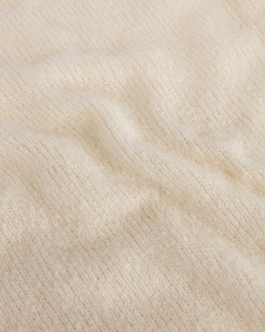 Scaglione ROUND NECK SLIM PUFFED CASHMERE SEAMLESS MILK Nuovo