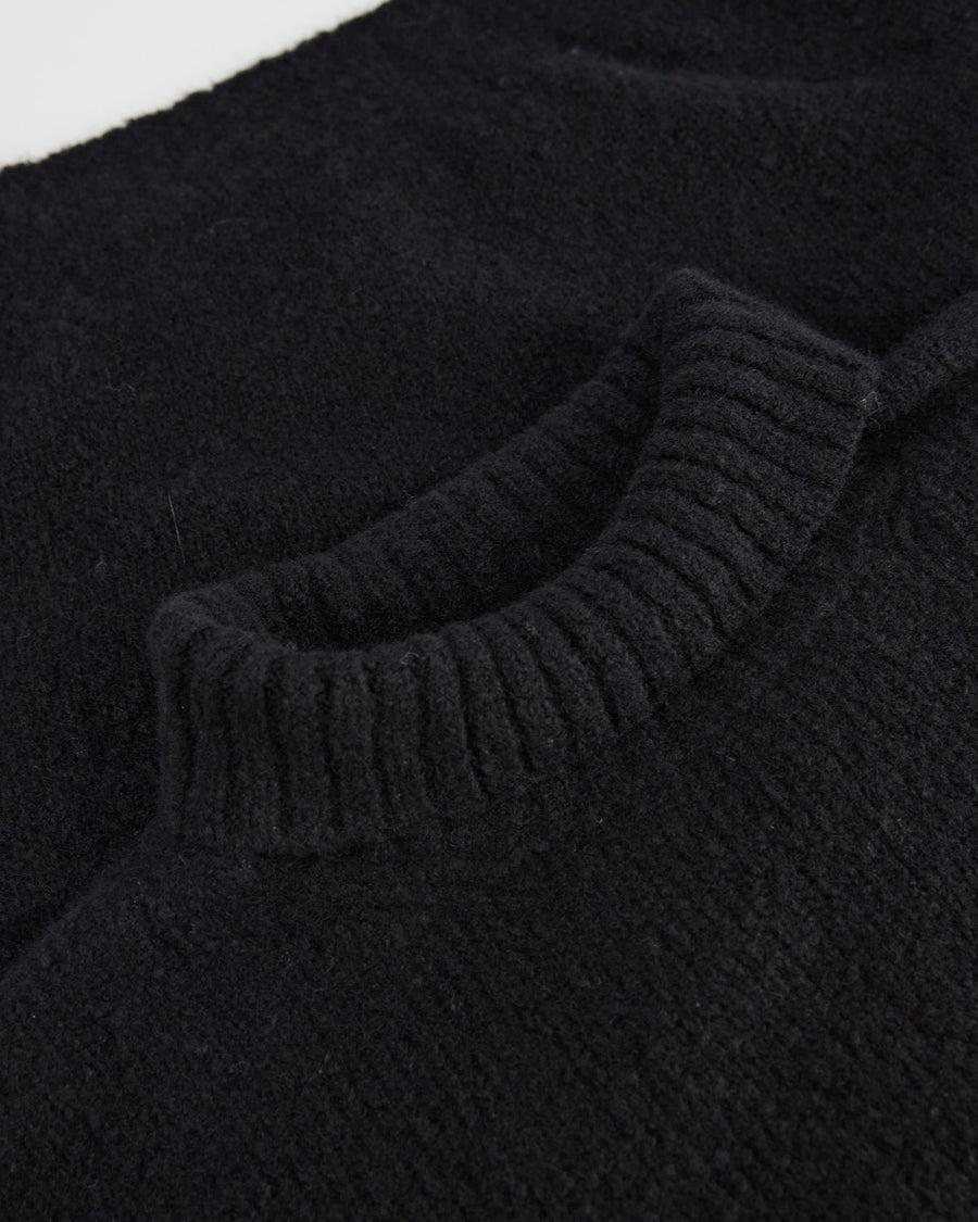Scaglione TURTLE NECK OVER PUFFED CASHMERE BLACK Affare Del Giorno