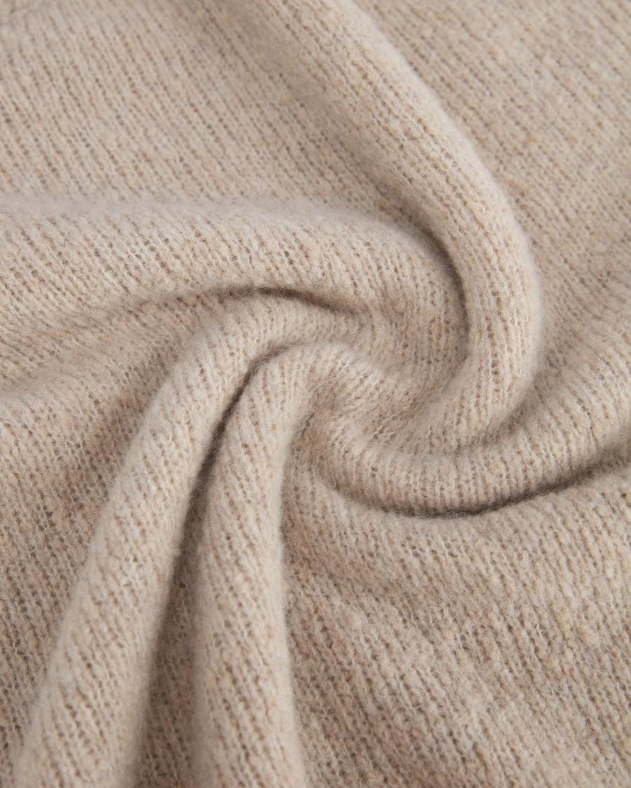 Scaglione ROUND NECK OVER PUFFED CASHMERE BEIGE Sottocosto