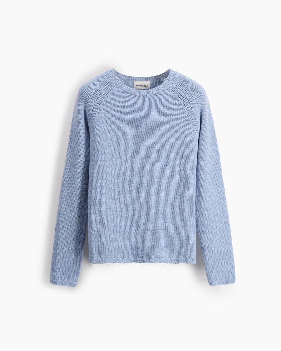 Scaglione BOAT NECK SUPER SOFT CELESTE