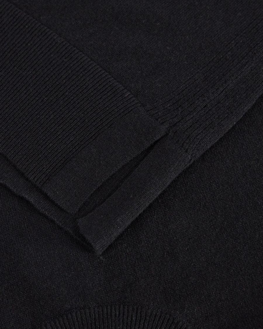 Scaglione ROUND NECK BOXY RIBBED SIDES BLACK Offerta