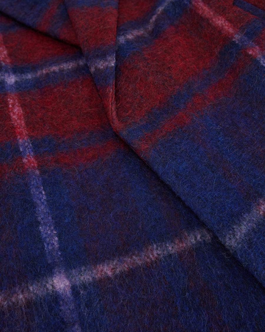 Scaglione COAT MAXI CHECK BORDEAUX Hotsell
