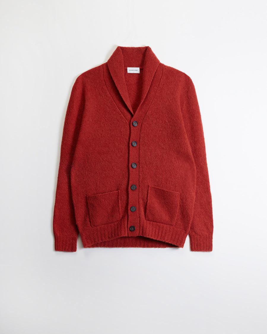 Scaglione CARDIGAN SCIALLE PUFFED CASHMERE CASHMERE RUST Italy