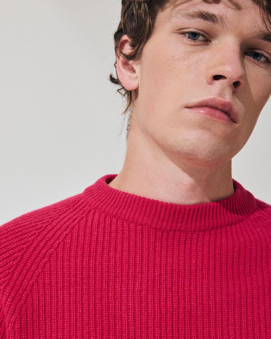 Scaglione ROUND NECK FISHERMAN MIX CASH FUXIA Promozione