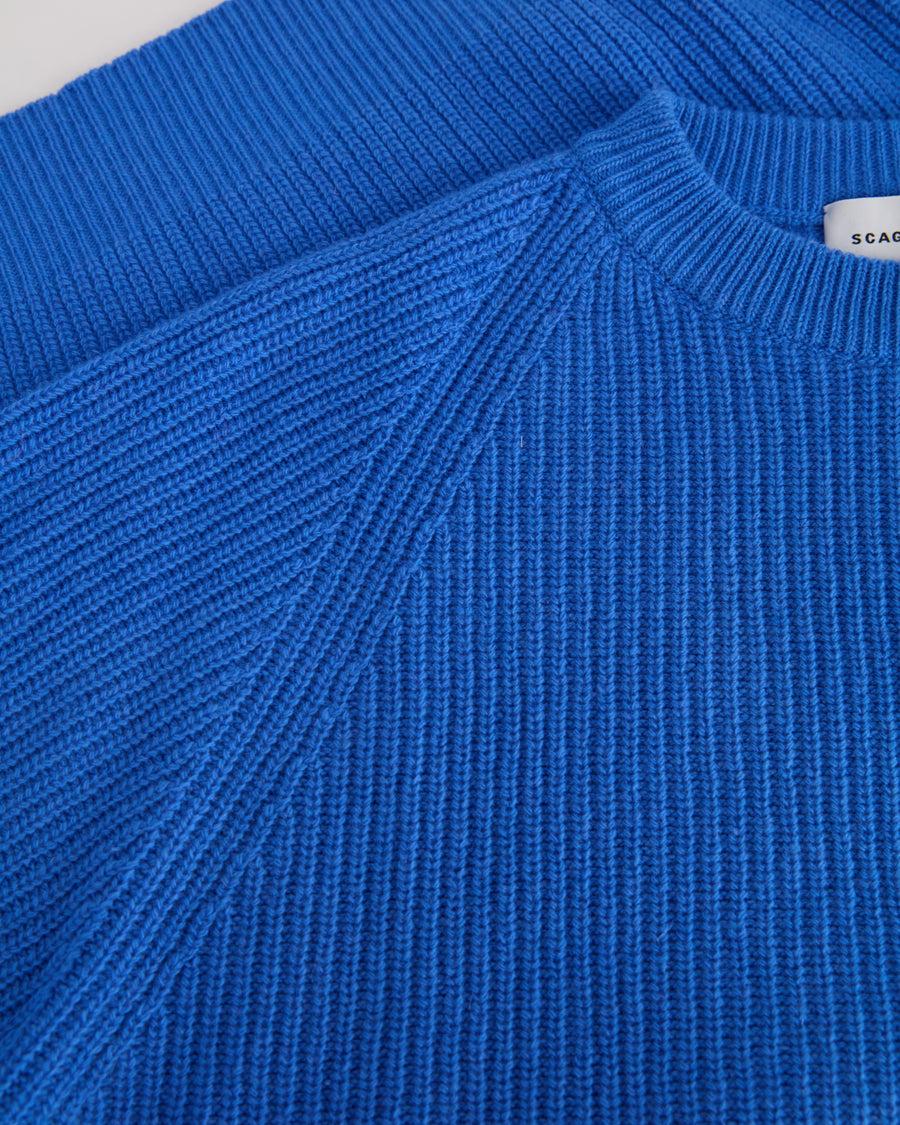 Scaglione ROUND NECK FISHERMAN MIX CASH CERULEO Spedizione Gratuita