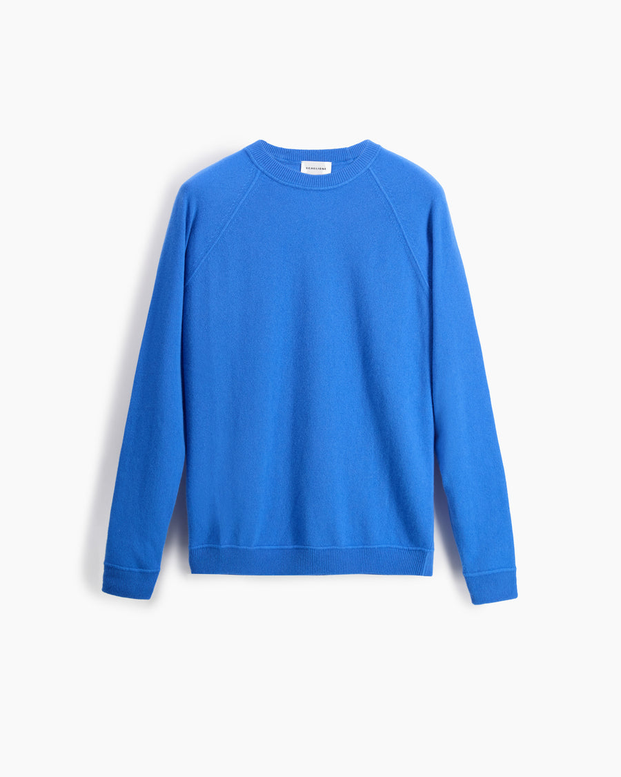 Scaglione ROUND NECK RAGLAN MIX CASH CERULEO