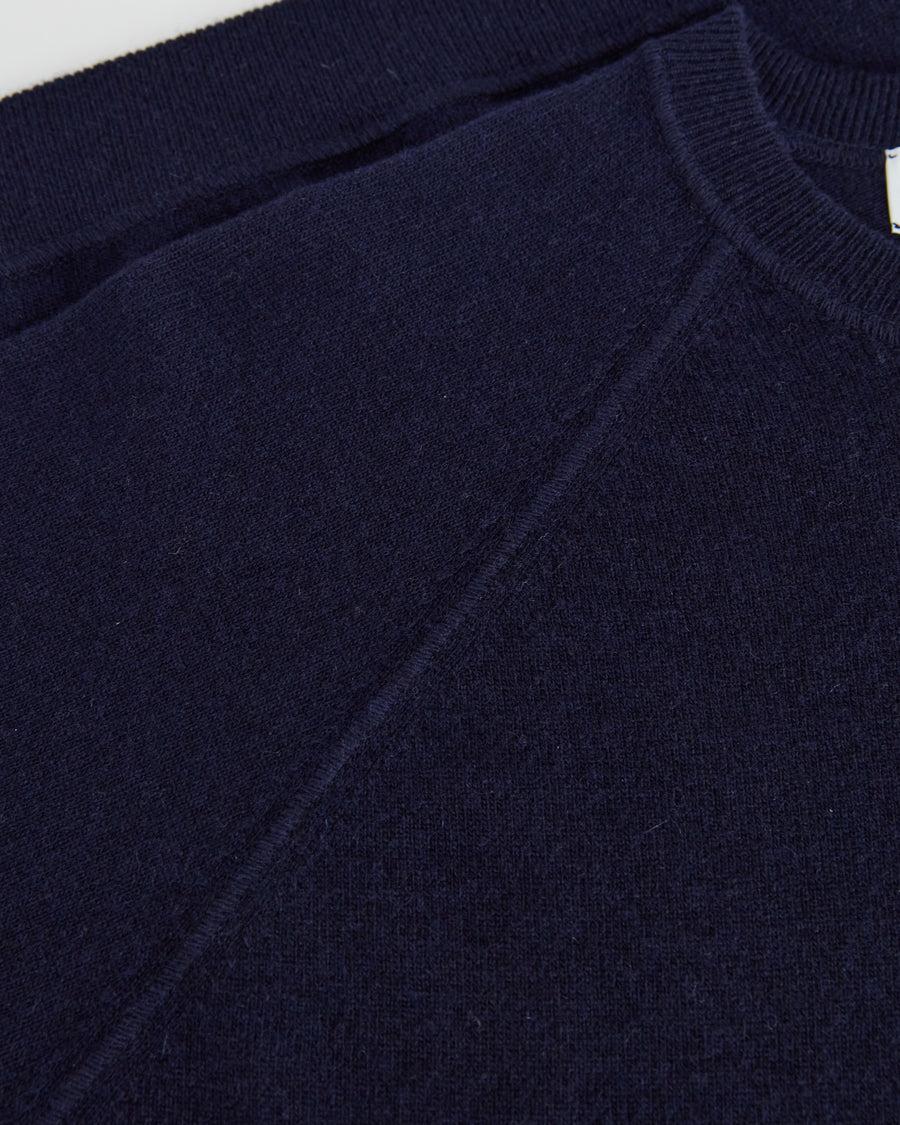 Scaglione ROUND NECK RAGLAN MIX CASH NAVY Officina