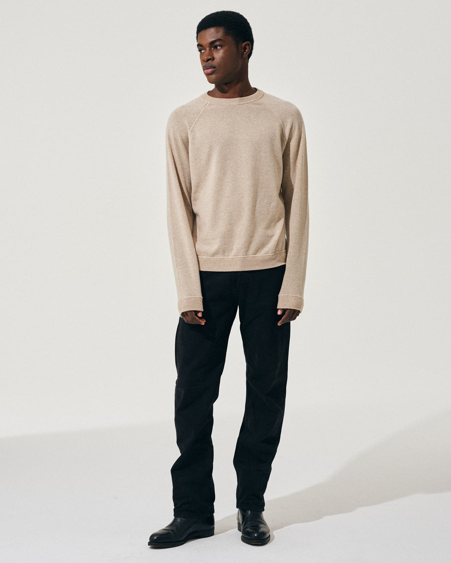 Scaglione ROUND NECK RAGLAN MIX CASH SAND Consegna Veloce