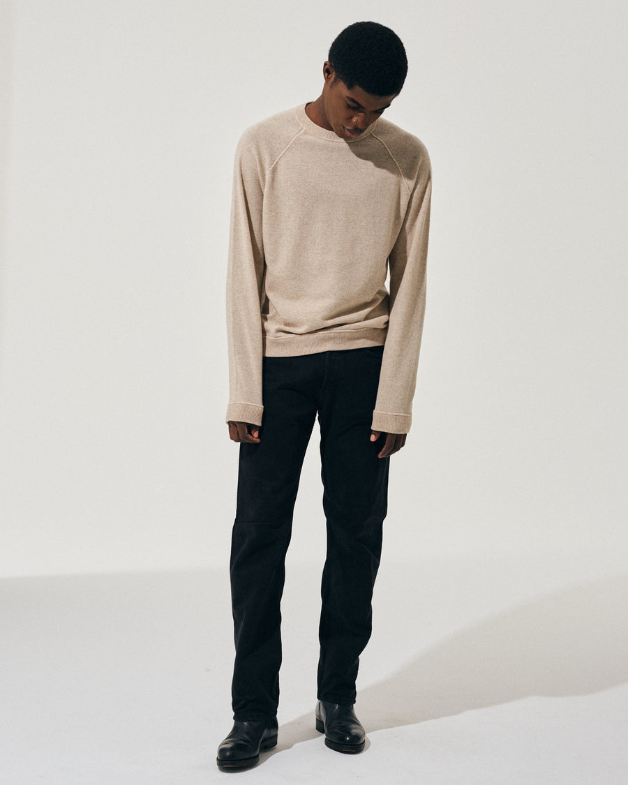 Scaglione ROUND NECK RAGLAN MIX CASH SAND Consegna Veloce