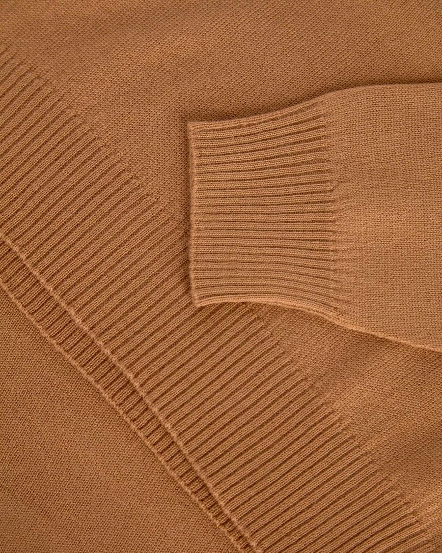 Scaglione ROUND NECK SEAMLESS MERINO CAMEL Affare Del Giorno