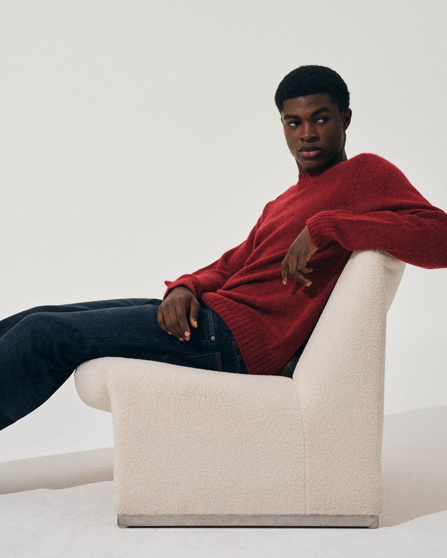 Scaglione ROUND NECK SEAMLESS MARTELLO MERLOT Prezzo Ridotto