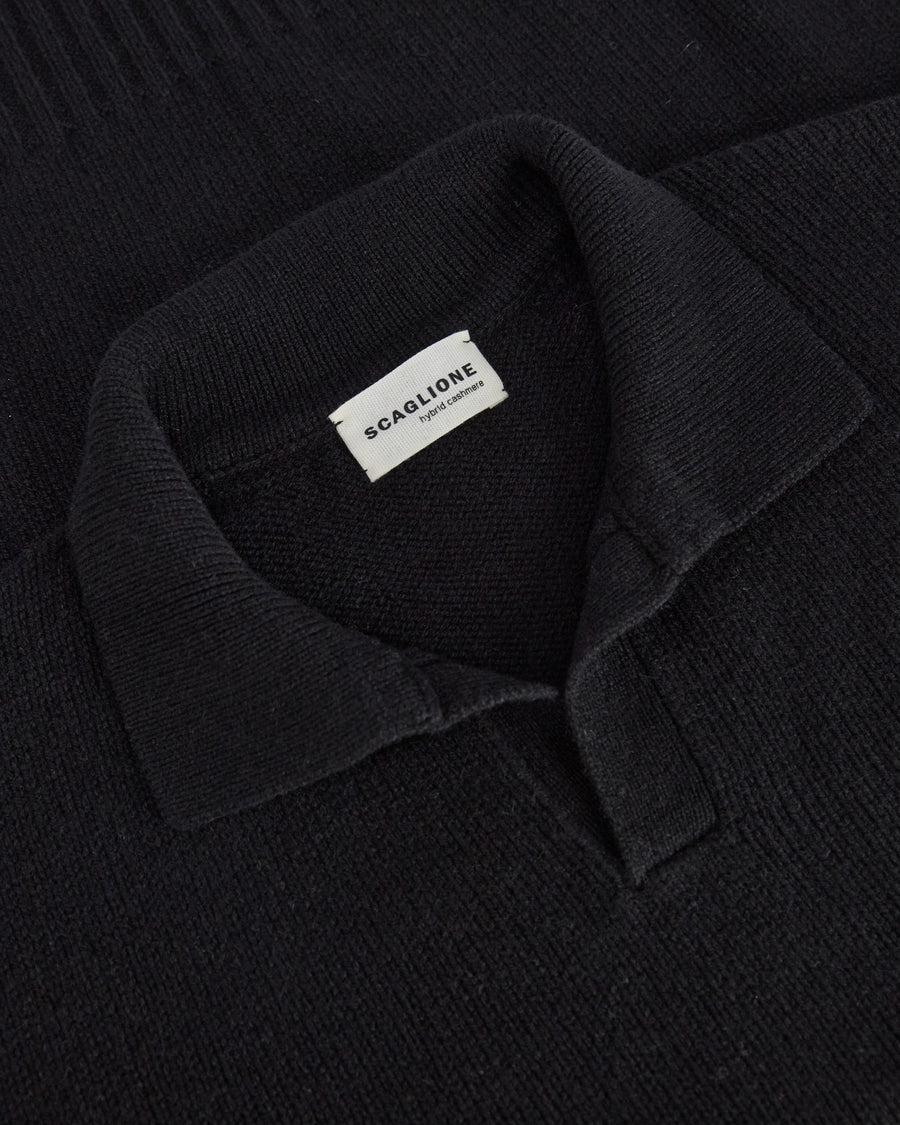 Scaglione OPEN POLO HYBRD CASHMERE BLACK Convenienza