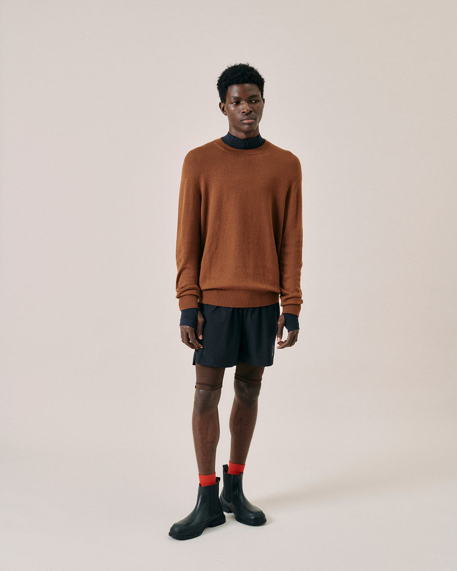 Scaglione ROUND NECK SEAMLESS MERINO RHUM Online