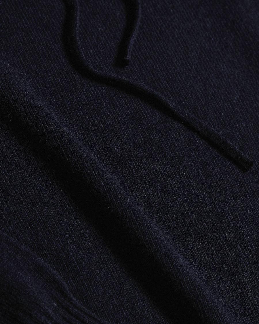 Scaglione HOODIE RAGLAN HYBRD CASHMERE NAVY Italy
