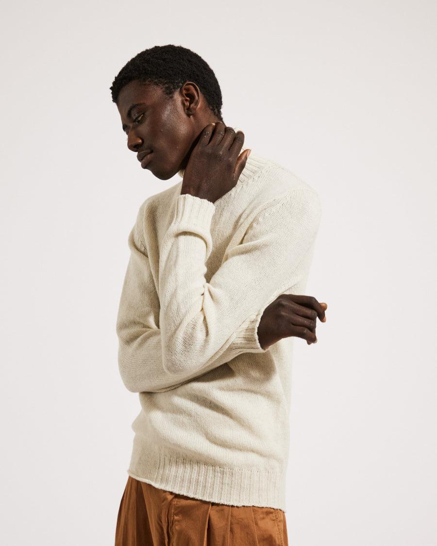 Scaglione TURTLE NECK SEAMLESS SOFTWOOL MILK Pezzi Unici