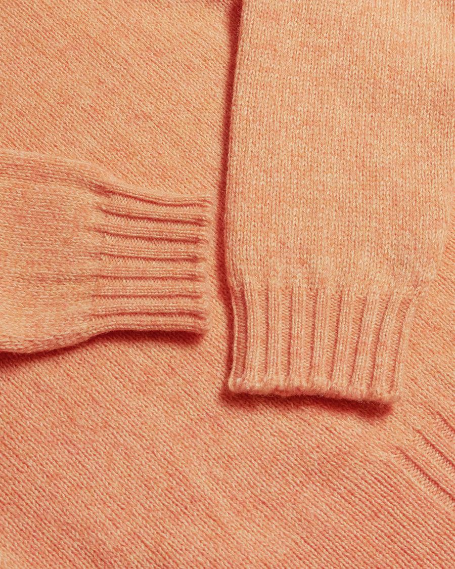 Scaglione ROUND NECK SEAMLESS SOFTWOOL TANGERINE Qualità Garantita