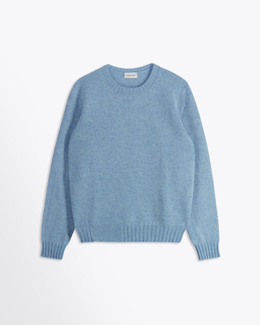 Scaglione ROUND NECK SEAMLESS SOFTWOOL BABYBLUE