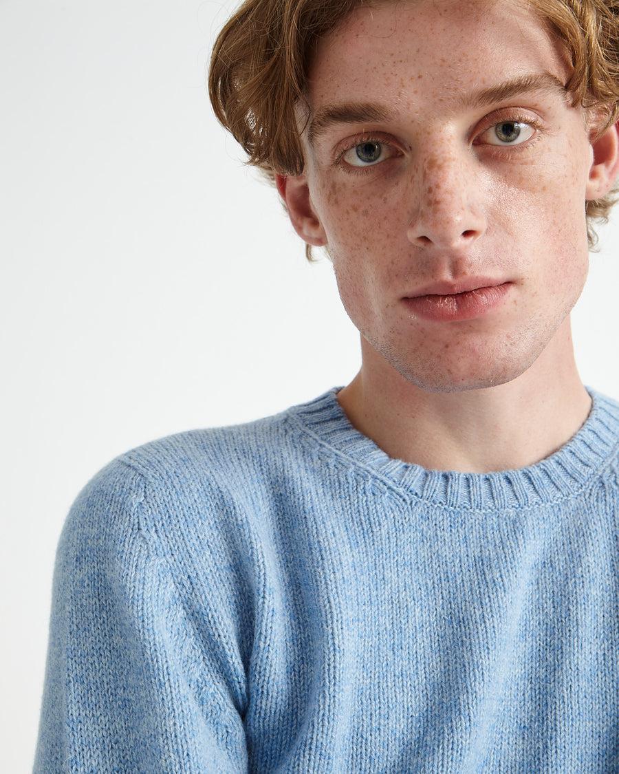 Scaglione ROUND NECK SEAMLESS SOFTWOOL BABYBLUE Vendita Calda