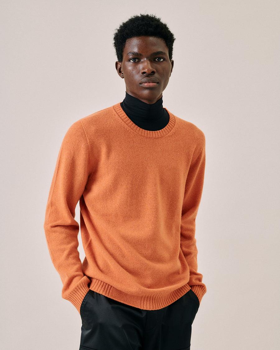 Scaglione ROUND NECK SEAMLESS HYBRD CASHMERE CARROT Offerta per la Festa della Mamma