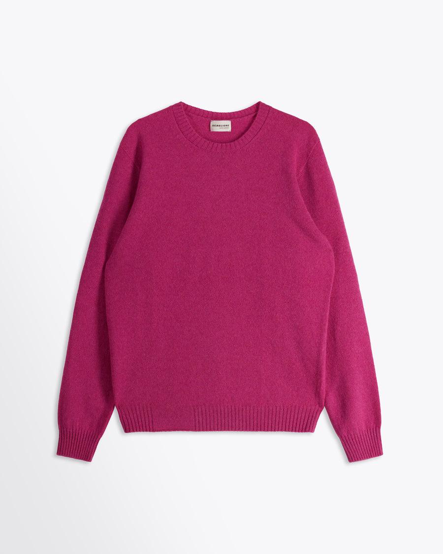 Scaglione ROUND NECK SEAMLESS HYBRD CASHMERE DAHLIA Vendite Flash