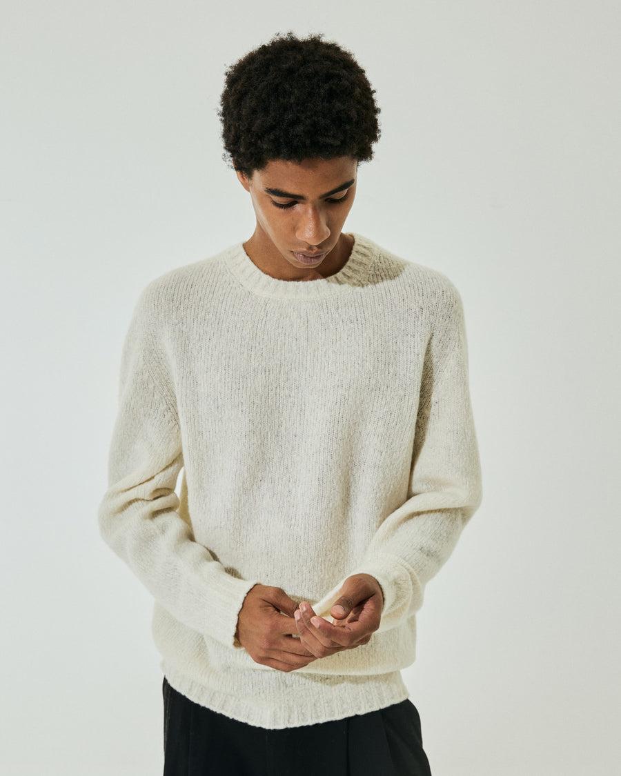 Scaglione ROUND NECK SEAMLESS PUFFED CASHMERE MILK 2025