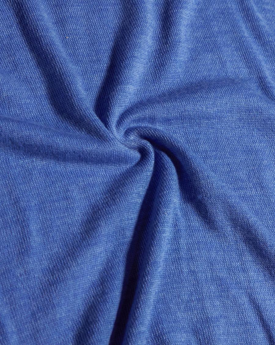 Scaglione ROUND NECK SEAMLESS MERINO CORNFLOWER In Linea