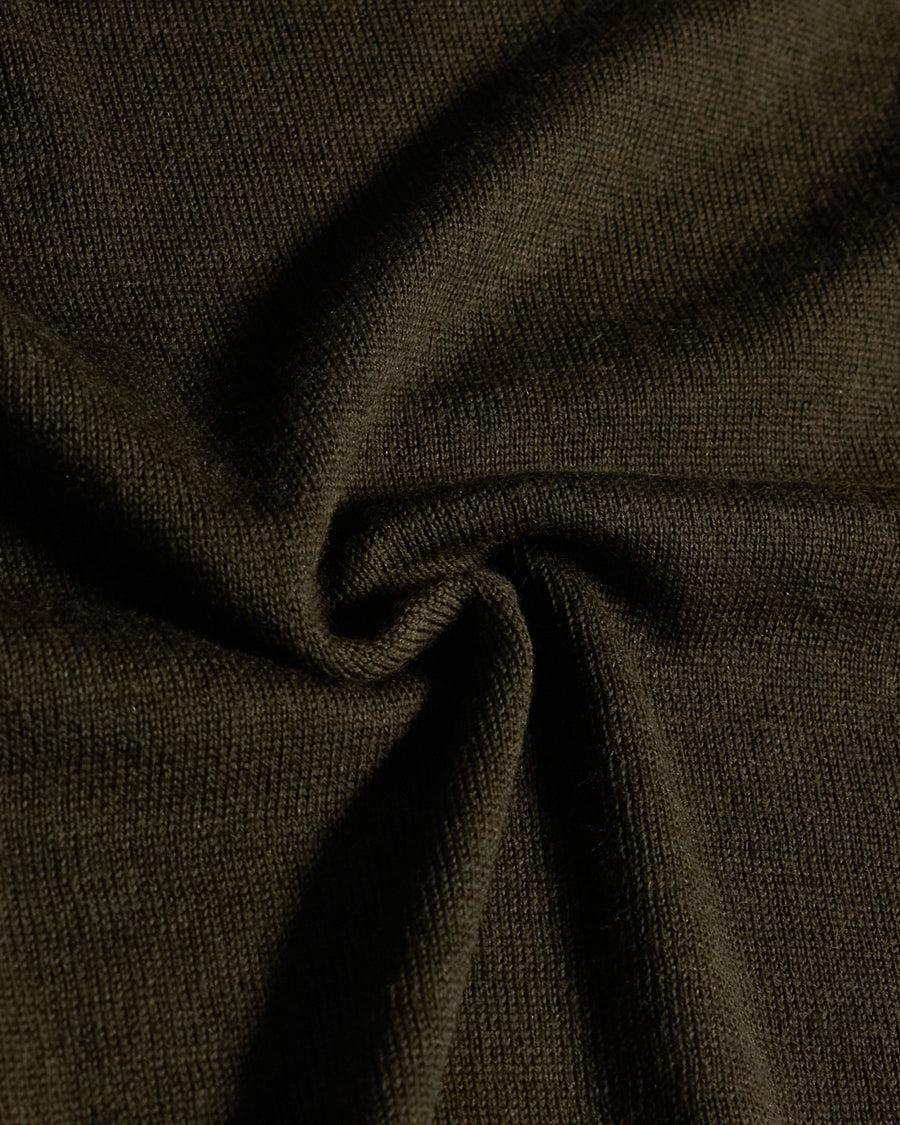 Scaglione ROUND NECK SEAMLESS MERINO ARMY Nuovo