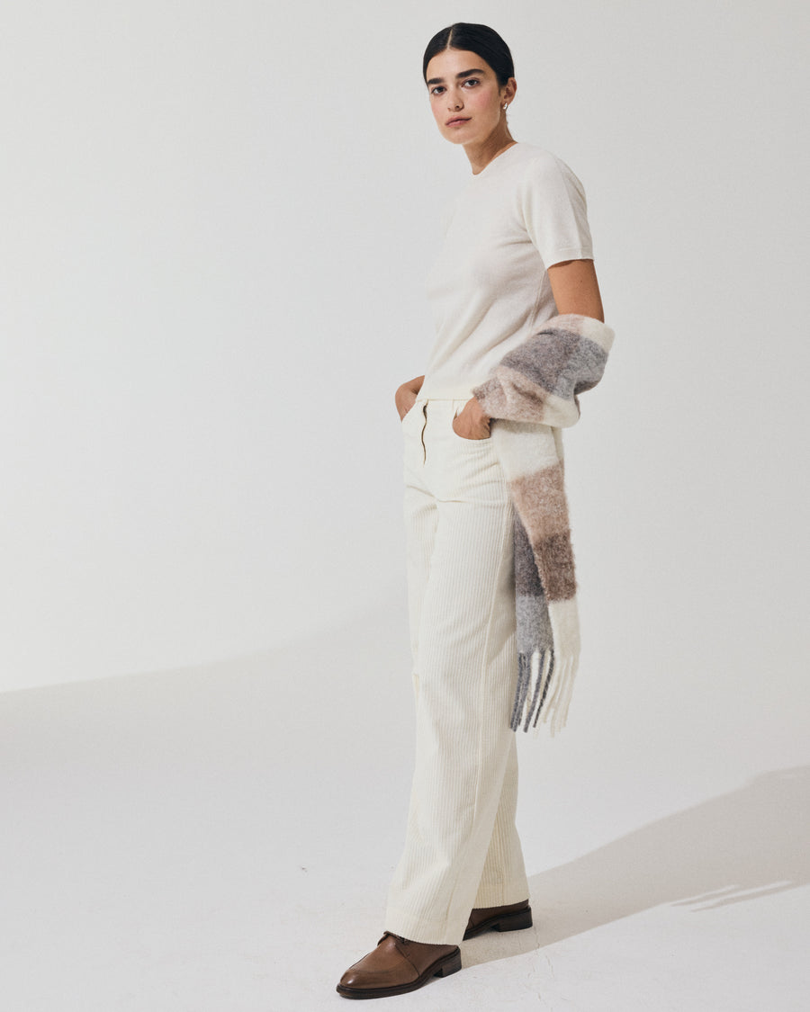 Scaglione T-SHIRT SLIM MIX CASH MILK Vendita