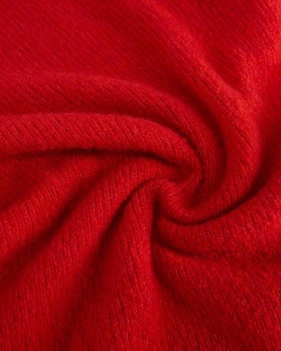 Scaglione TURTLE NECK SLIM PUFFED CASHMERE SCARLET Pezzi Unici