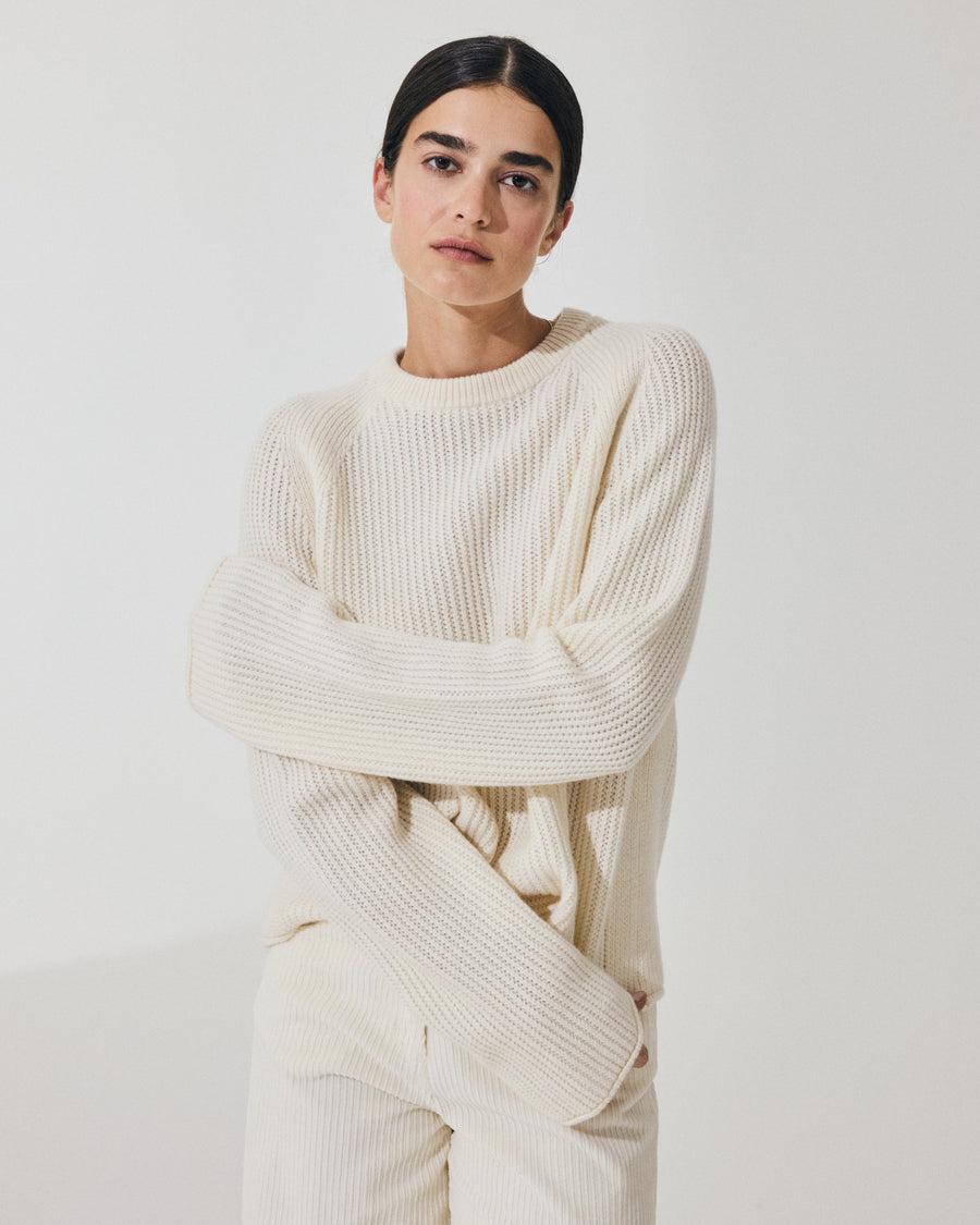 Scaglione ROUND NECK RAGLAN FISHERMAN MILK Promozione Limitata