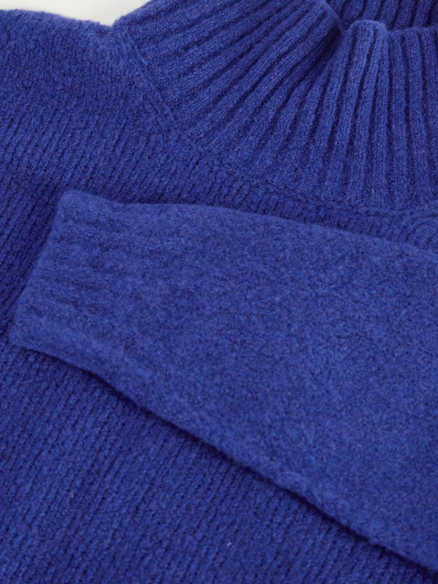 Scaglione TURTLE NECK OVER PUFFED CASHMERE ROYAL Vendita Calda