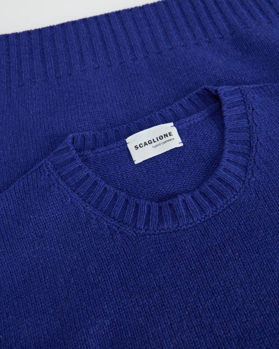 Scaglione ROUND NECK SOFT HYBRD CASHMERE LIMONGES Nuova