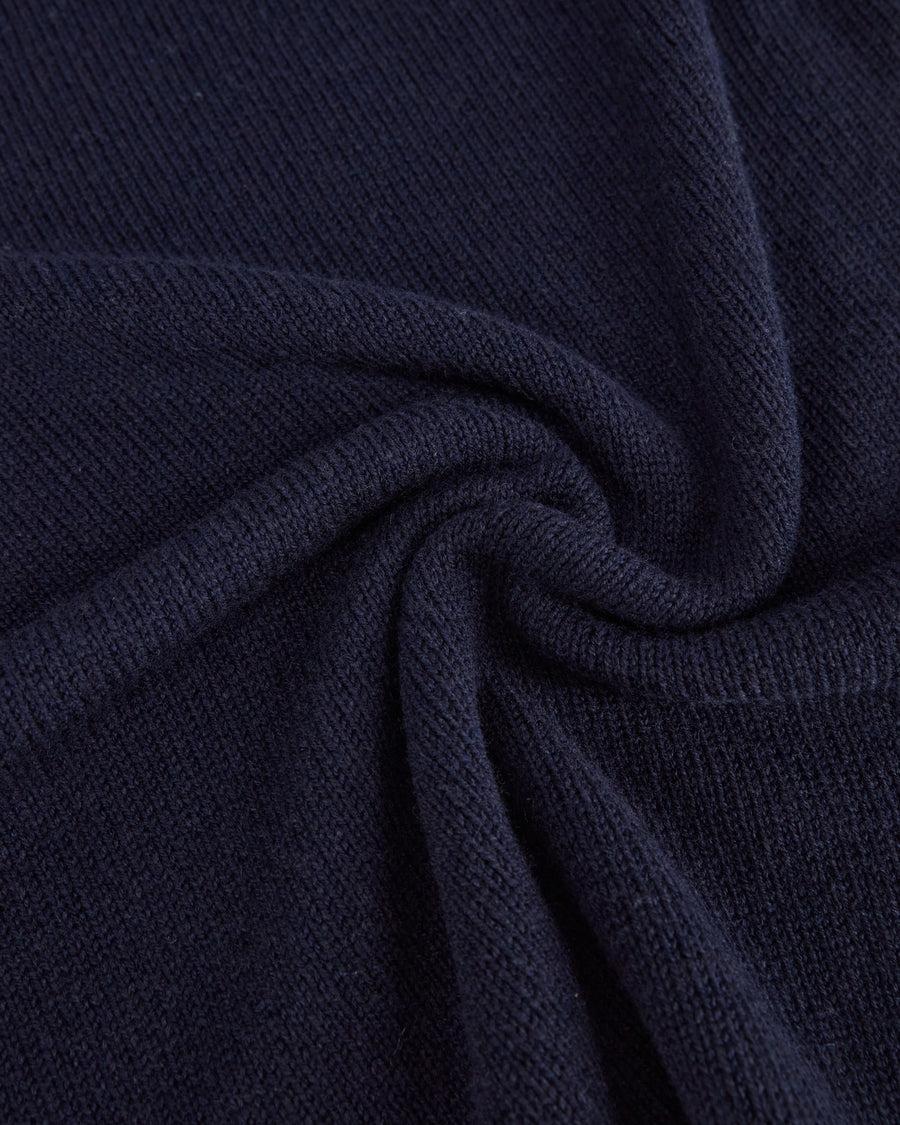 Scaglione ROUND NECK SEAMLESS SOFTWOOL DKNAVY In Linea