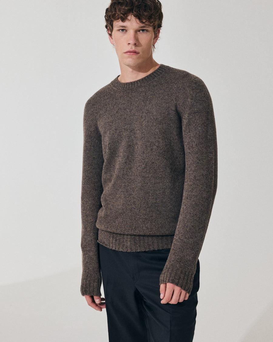Scaglione ROUND NECK SEAMLESS SOFTWOOL WOOD Nuovo