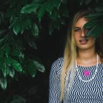 Sort of looser Eco-Crop Top_Optycal Waves Vendita Economica