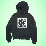 Sort of looser UNISEX Hoodie_SORT OF LOOSER Black Vendita