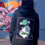 Sort of looser UNISEX Hoodie TIGER_Black Violet #baliinspired Soddisfazione Garantita