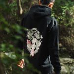 Sort of looser UNISEX Hoodie BARONG_Black Rose #baliinspired Acquista Ora