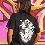 Sort of looser UNISEX T-shirt BARONG_Black Violet #baliinspired Promozione Limitata