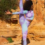 Sort of looser Eco-Crop Top Yoga_Violet Offerta