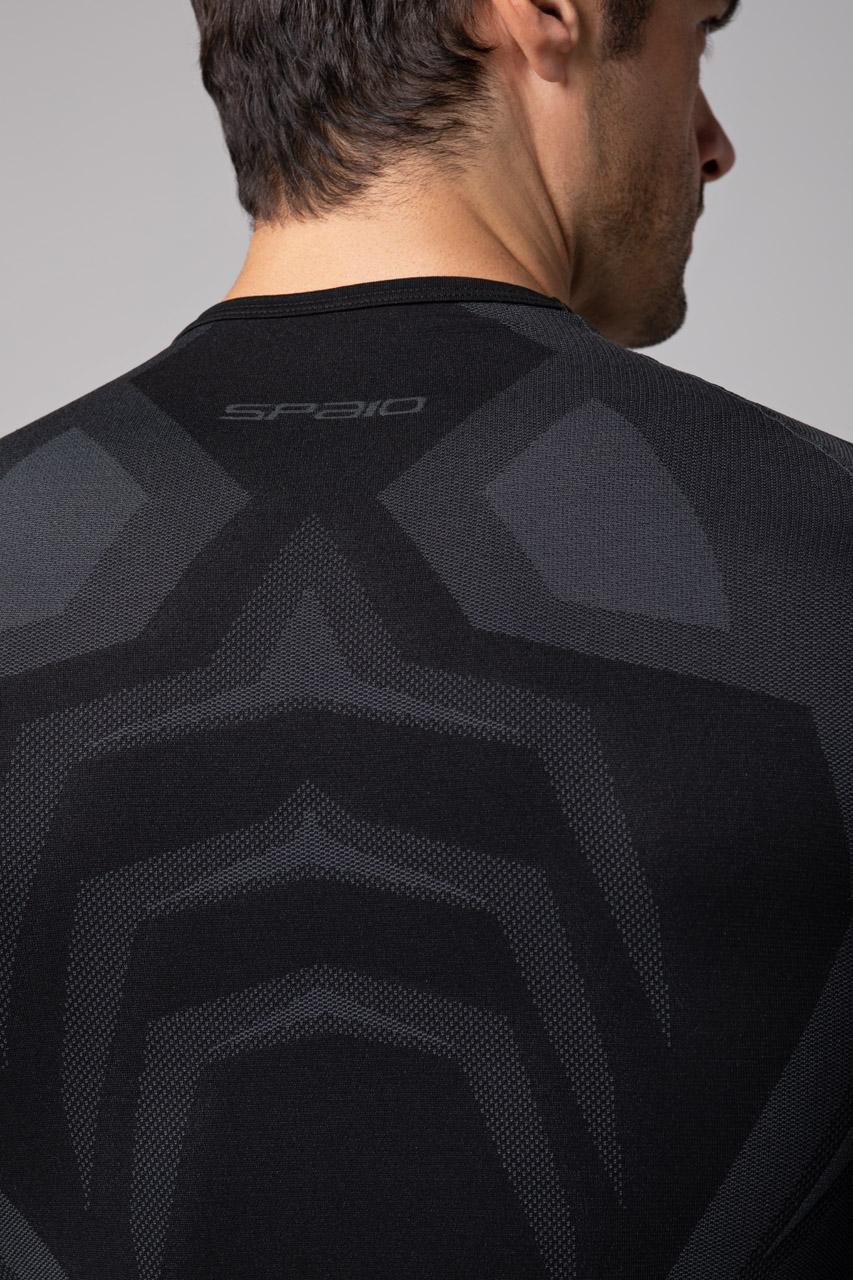 Spaio SPAIO MAGLIA M/L TERMOATTIVA "CONFIDENCE" NERO/GRIGIO Sottocosto