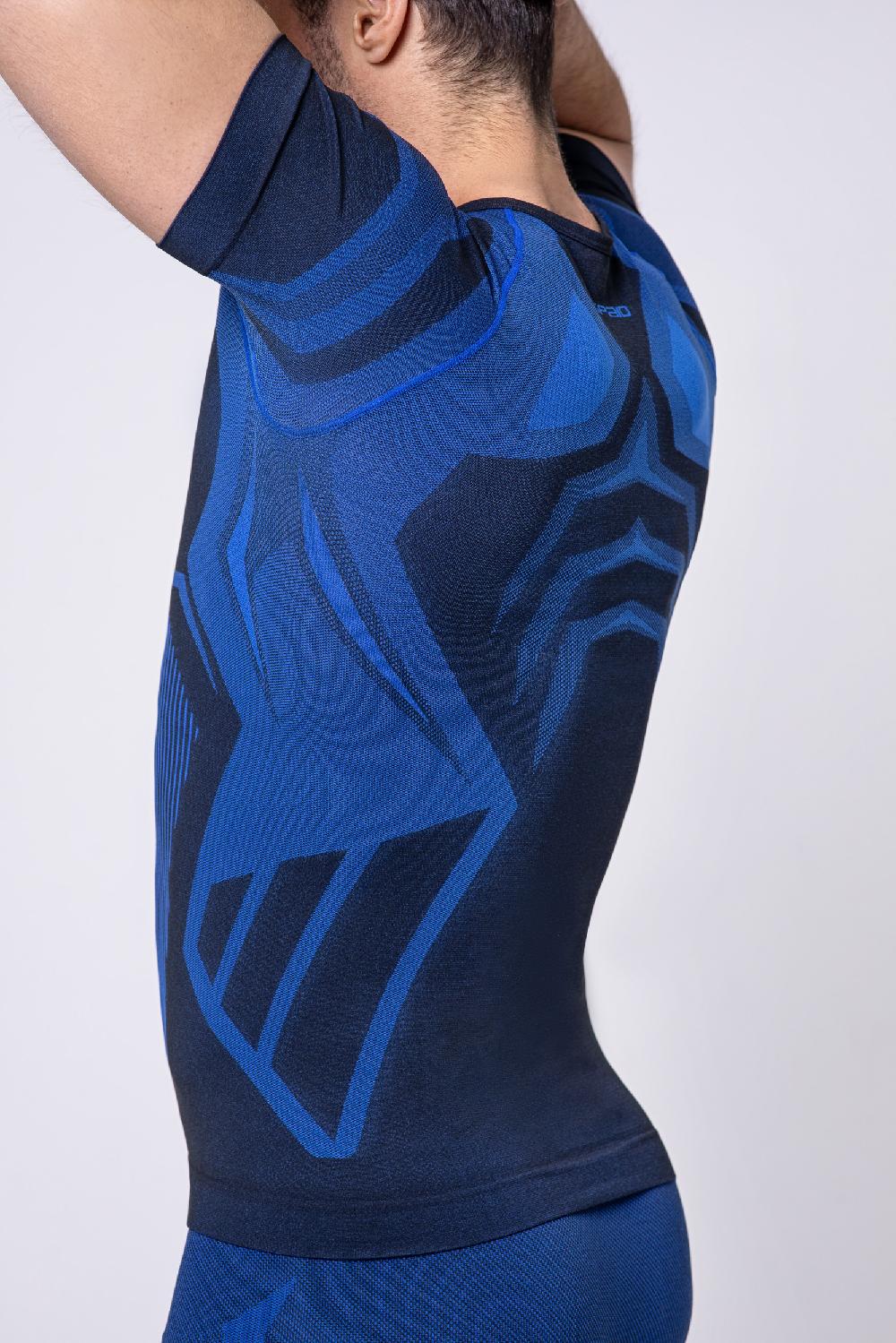 Spaio SPAIO MAGLIA M/C "CONFIDENCE" NERO/ROYAL BLUE Sconto