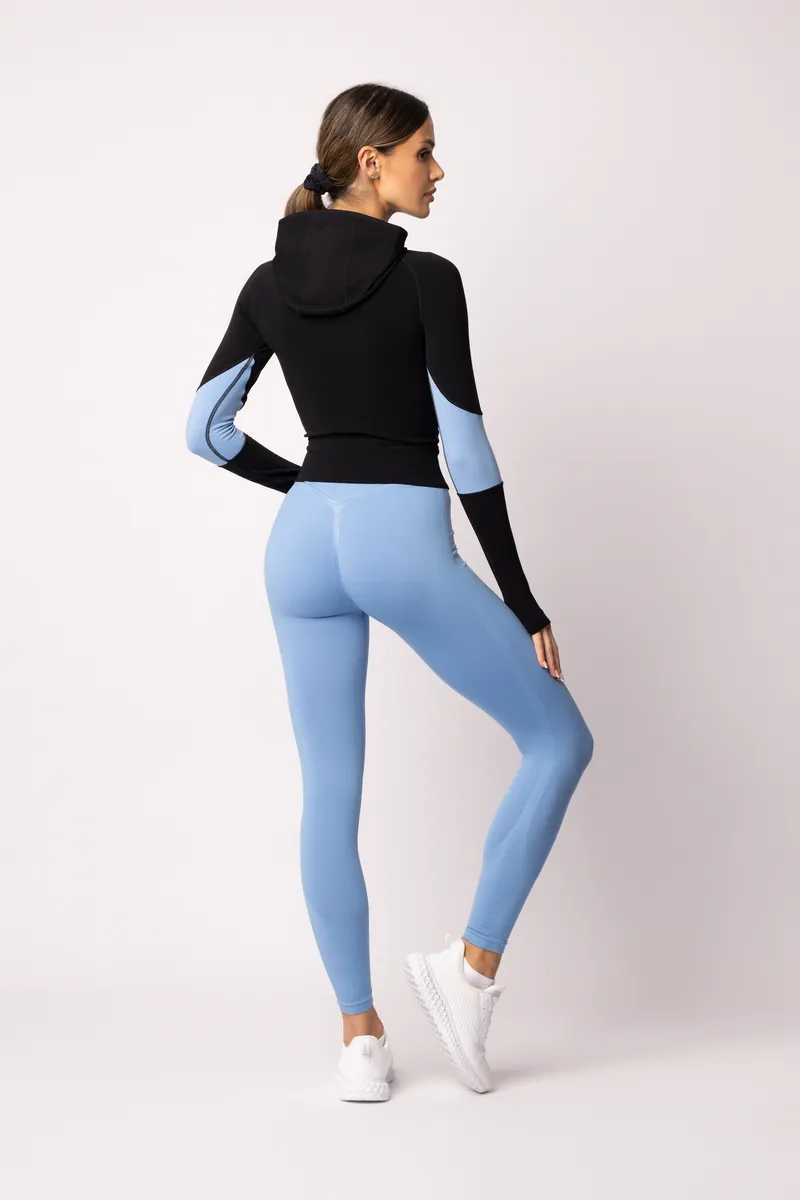 Spaio SPAIO FELPA ADAPT – DOUBLE COLOUR LINCHEN BLUE/BLACK Offerta